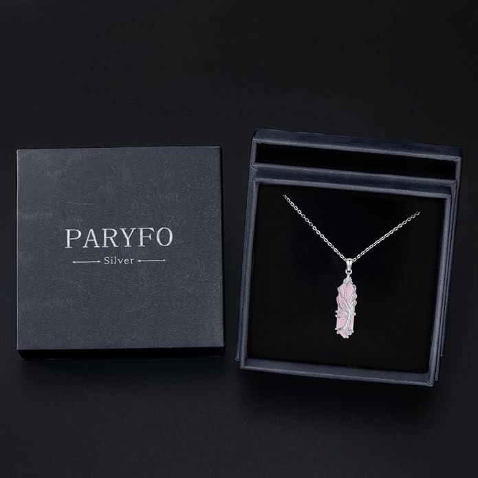 Crystal Necklace 925 Sterling Silver Rose/Sunflower Necklace for Women Jewelry Gifts for Women