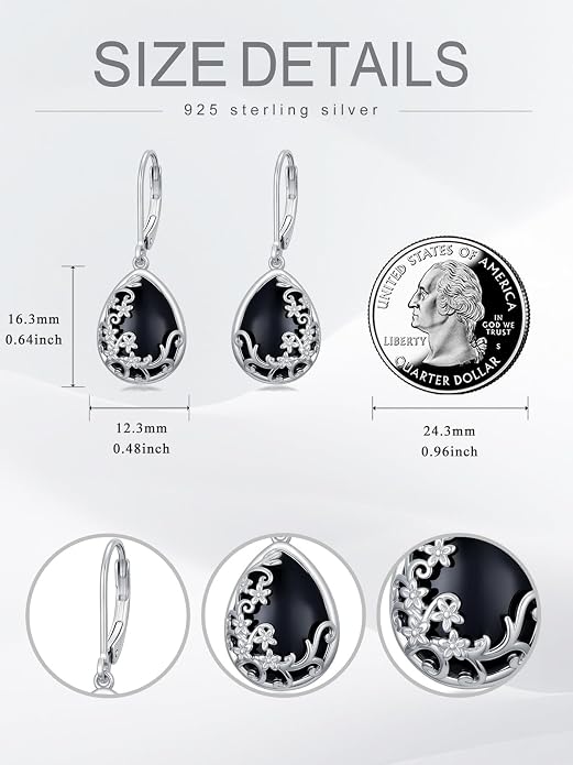 Dorunmo 925 Sterling Silver Western Dangle Earrings for Women Bohemian Earrings Hypoallergenic Christmas Jewelry Gifts for Women