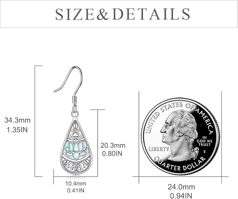 CRMAD Hummingbird/Bee/Leaves/Sunflower/Daisy/Dragonfly/Rose/Lotus Flower Sterling Silver Filigree Teardrop Earrings Abalone Shell Jewelry for Women
