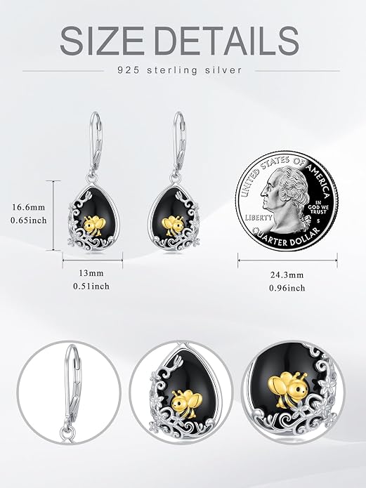 Dorunmo 925 Sterling Silver Western Dangle Earrings for Women Bohemian Earrings Hypoallergenic Christmas Jewelry Gifts for Women