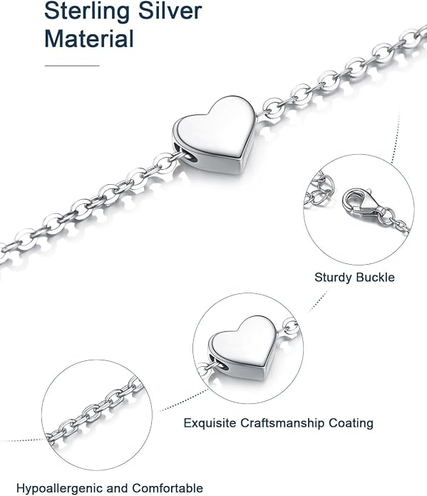 ChainsPro Anklets for Women Waterproof, Adjustable Stainless Steel/ Sterling Silver/14K Gold Plated Ankle Bracelets for Women, Non Tarnish Layered Anklets Beach Jewelry Gifts for Swimming & Daily Wear (Send Gift Box)