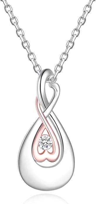 Cremation Jewelry 925 Sterling Silver Teardrop Urn Necklace for Ashes Heart Shape Memorial Keepsake Pendant for Human Ashes for Women Gift