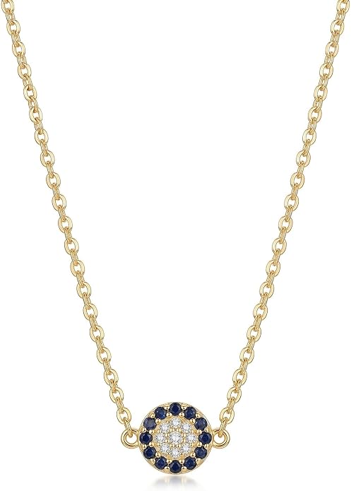 Collner 14K Gold Heart Pendant Necklace for Women Dainty Star Necklace Tiny Evil Eye Choker Necklace Boho Crescent Moon Necklace Minimalist Jewelry