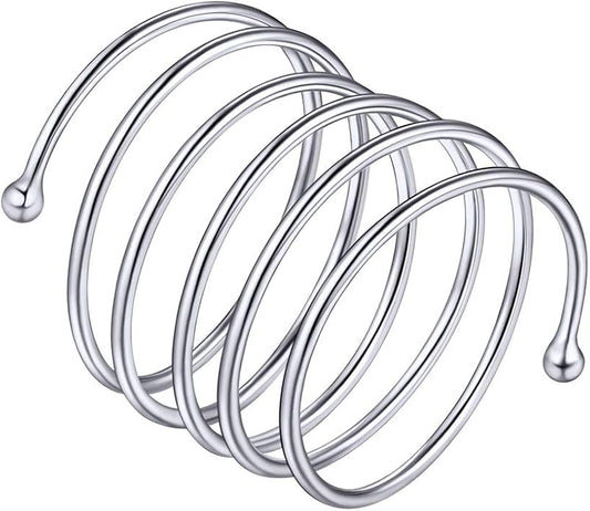 PROSILVER 925 Sterling Silver Adjustable Open Ring for Women, Solid Sterling Silver Stackable Ring, knuckle Finger Ring, Pinky Ring, Come with Box