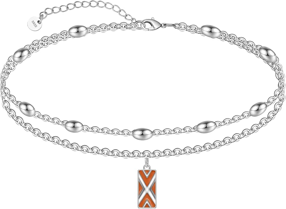 CHIC & ARTSY 925 Sterling Silver Ankle Bracelets for Women, Adjustable Layered Foot Chains with Nature & Symbol Charms, Lightweight Comfort Fit Boho Beach Everyday Jewelry