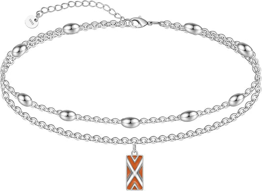 CHIC & ARTSY 925 Sterling Silver Ankle Bracelets for Women, Adjustable Layered Foot Chains with Nature & Symbol Charms, Lightweight Comfort Fit Boho Beach Everyday Jewelry