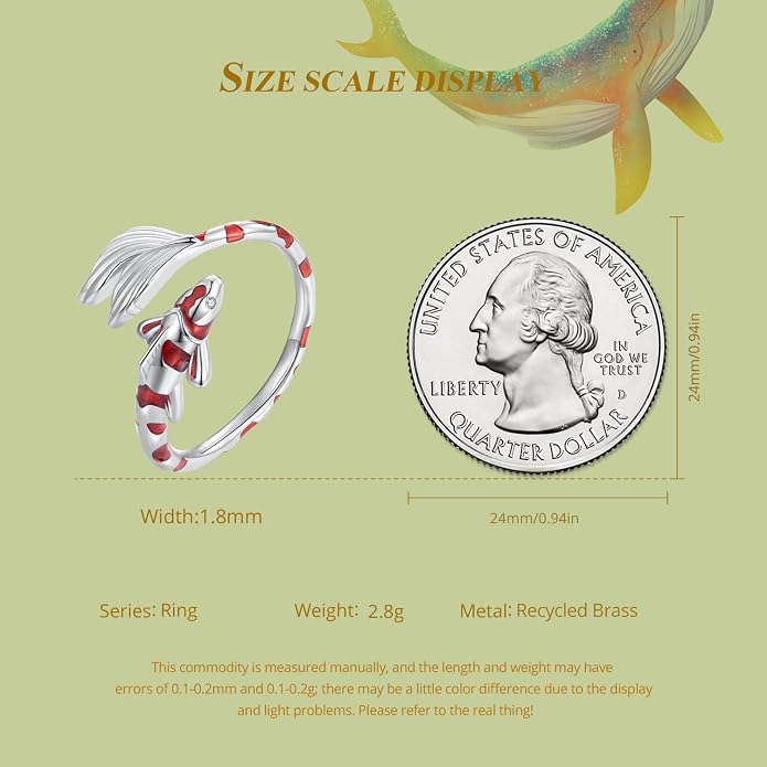 Animal Open Adjustable Ring Playful Cat Dachshund Snake Koi Fish Hummingbird Bat Heart Feather Stacking Ring for Women, Sterling Silver Plated Pet Memorial Jewelry Gift for Cat Lovers