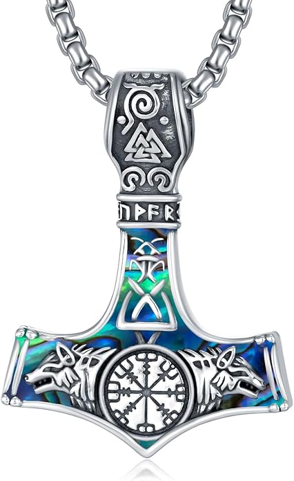 Viking Necklace for Men 925 Sterling Silver Viking Norse Pagan Jewelry Gifts for Women