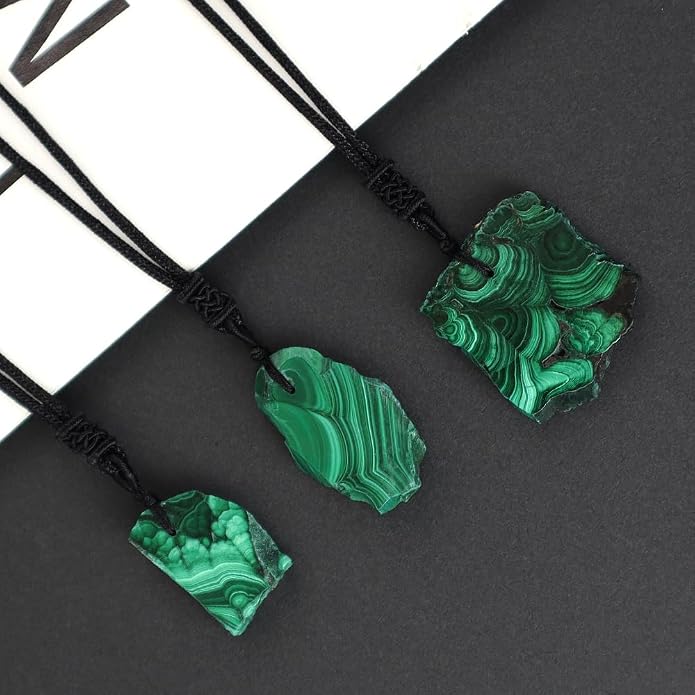 Natural Raw Crystal Necklace for Women Irregular Stone Necklaces Spiritual Gemstone Pendant with Adjustable Rope