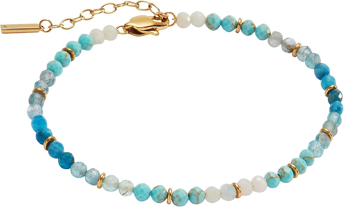 Alex and Ani Turquoise Ombre Semi-Precious Beaded Anklet