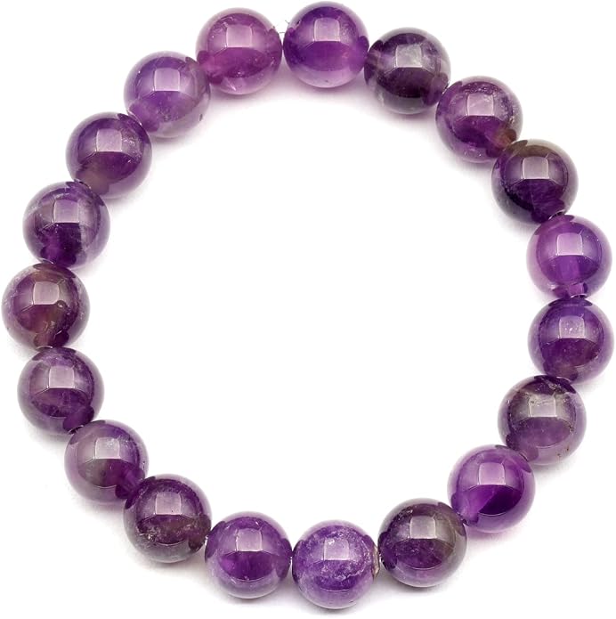 Natural Gemstone Beaded Stretch Bracelet for Men & Women | Handmade 8mm Stone Jewelry | Zodiac Chakra Elastic Bracelet | Meaningful Gift Collection