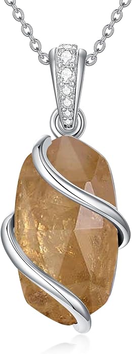 HPQQ Necklace for Women 925 Sterling Silver Dainty Gemstone Pendant Fine Jewelry Birthday Mothers Day Gifts for Mom Wife Her