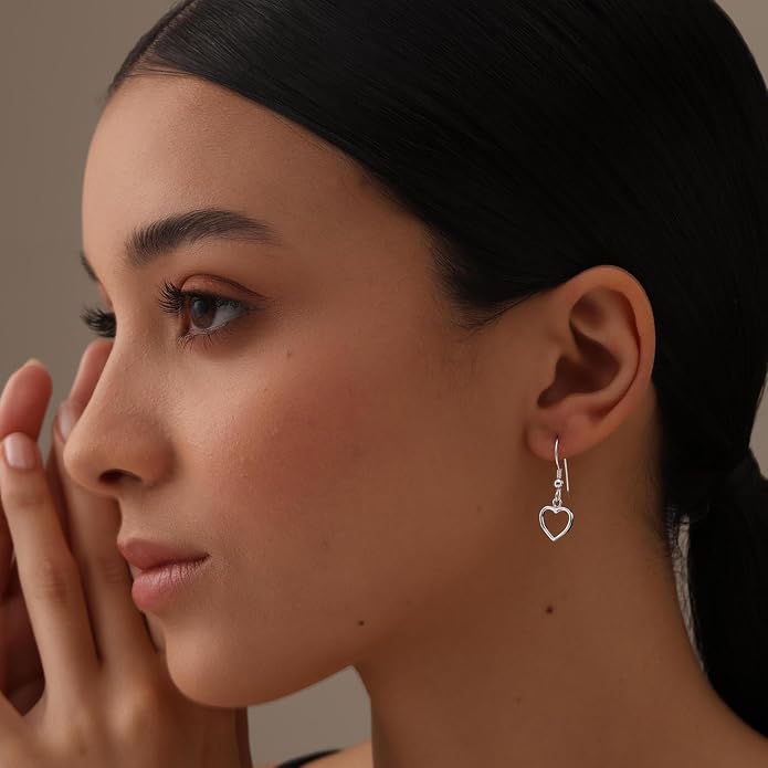 Charmsy 925 Sterling Silver Light-Weight Antique Filigree Teardrop Drop Earrings for Women