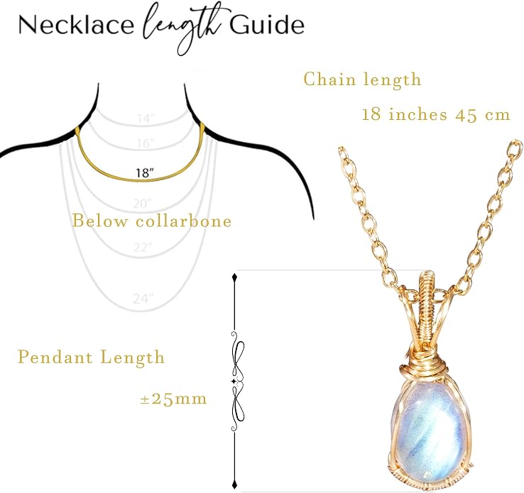 Natural Faceted Labradorite Pendant Necklace – Unique Stone of Magic & Transformation, Iridescent Flash Gemstone Jewelry, Handmade Healing Crystal Gift for Women, Birthday, Anniversary, Spiritual Awakening & Intuition