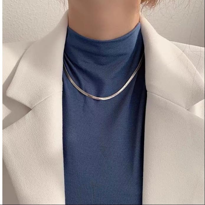 Natural Freshwater Baroque Pearl Necklace 14K Gold Plated Dainty Choker Necklace for Women Girls Snake Chain/Cuban Link/Paperclip/Ball Beaded Chain/Tennis Chain Fashion Jewelry for Gift