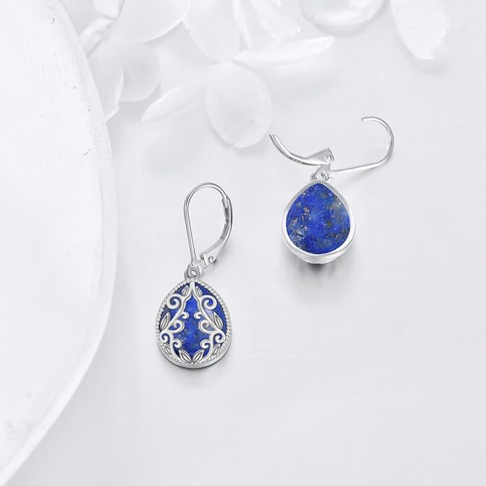 Teardrop Earrings Sterling Silver Filigree Irish Celtic Teardrop Drop Earrings Jewelry Gifts For Women