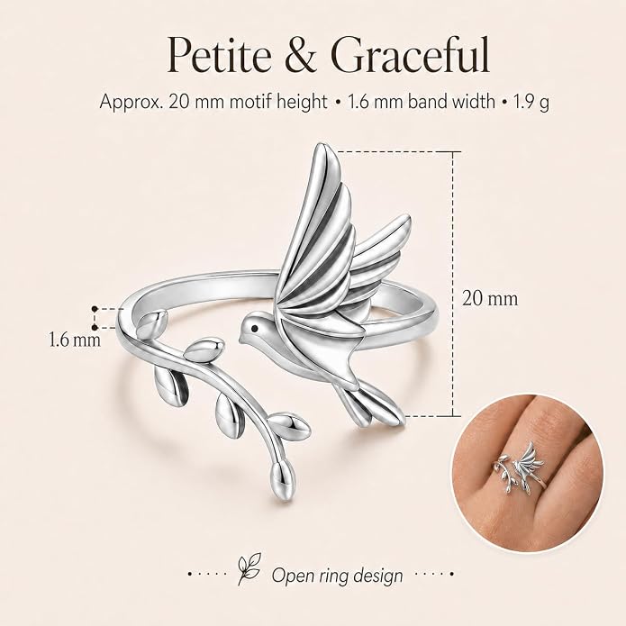BISAER Evil Eye Ring Snake Ring 925 Sterling Silver Rings For Women Adjustable Octopus Cat Thumb Rings For Women Gothic Vintage Jewelry Gift