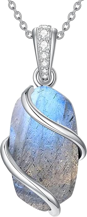 HPQQ Necklace for Women 925 Sterling Silver Dainty Gemstone Pendant Fine Jewelry Birthday Mothers Day Gifts for Mom Wife Her