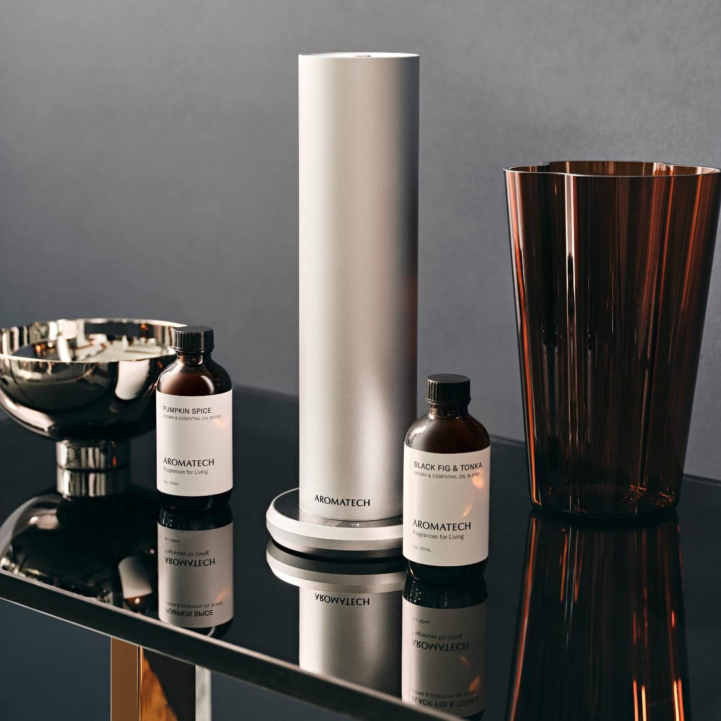 AromaTech Pumpkin Spice Aroma Essential Oil Blend: Luxury Hotel Inspired Aromatherapy with Pumpkin, Cinnamon & Vanilla Cream for Ultrasonic Diffusers & Nebulizers - 16 fl oz, 500 mL