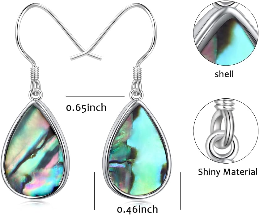 S925 Sterling Silver Vertical Drop Dangle Earrings Gift for Women Teenage
