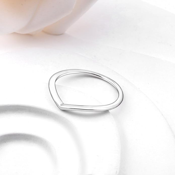 Helonley S925 Sterling Silver Birthstone Stackable Rings for Women Mother with Cubic zirconium Mom Ring Mother's Day Jewelry Gifts for Wife
