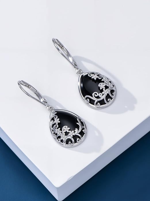 Dorunmo 925 Sterling Silver Western Dangle Earrings for Women Bohemian Earrings Hypoallergenic Christmas Jewelry Gifts for Women