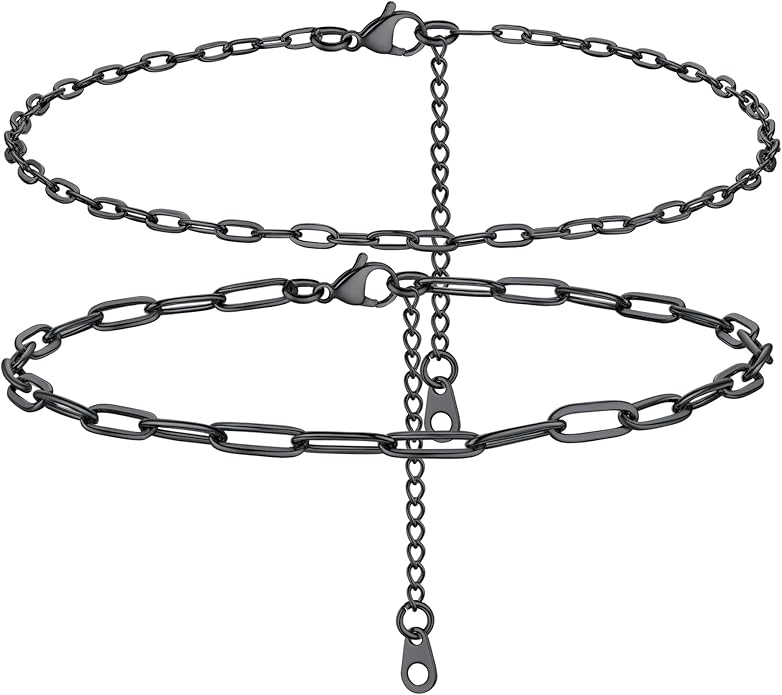 PROSTEEL Gold/Silver Anklets for Women Waterproof, 14K Gold Plated Ankle Bracelet Non Tarnish, Jewelry Gifts Adjustable