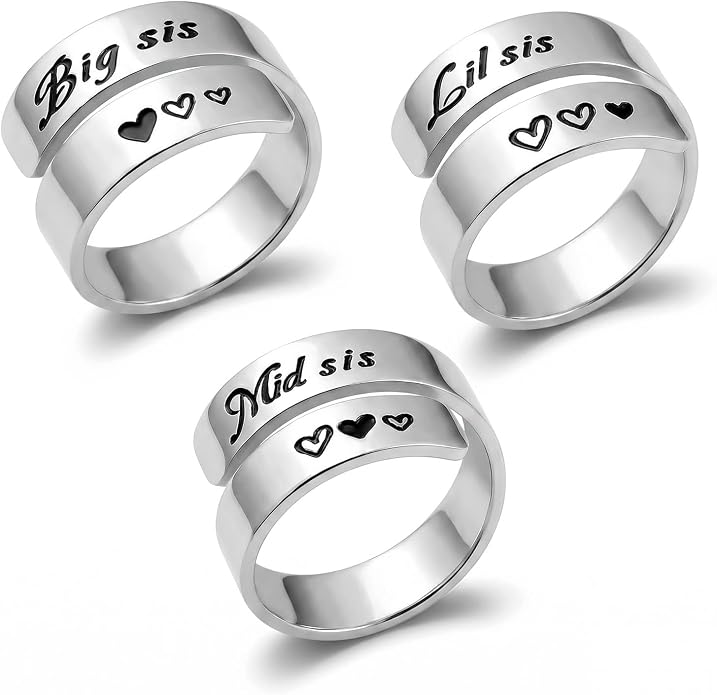 Inspirational Motivational Adjustable Ring Personalized Stainless Steel Spiral Wrap Twist Rings Encouragement Statement Graduation Jewelry Birthday Gifts for Women Teengirls.