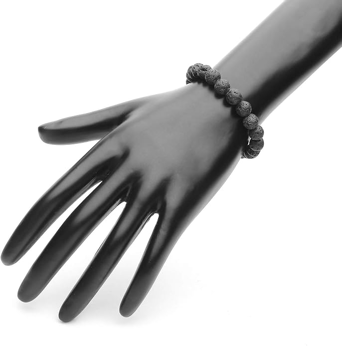 Arihant Gems And Jewels Reiki/Yoga Healing Crystal Stretchable Bracelet,100% Natural And Certified, Astrological Gemstone, Unisex Both For Men & Women - (8 Mm)
