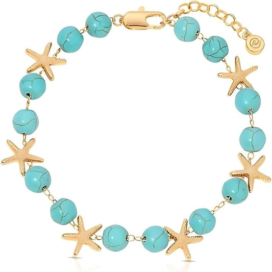 Ettika Anklets for Women. Anklet, 18k Gold or Rhodium Plated. Ankle Bracelets for Women, Jewelry