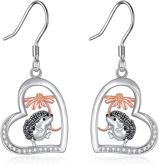 Butterflygold/Cat/dog/Dragonfly/Orca/Bee/Amber/Axolotl/Toothless/Hedgehog/Dragon/Snake/Horse/Mushroom/Anime/Dragonfly Earring for Women Sterling Silver Animals Drop Earring Jewelry Hypoallergenic (silver-butterfly)