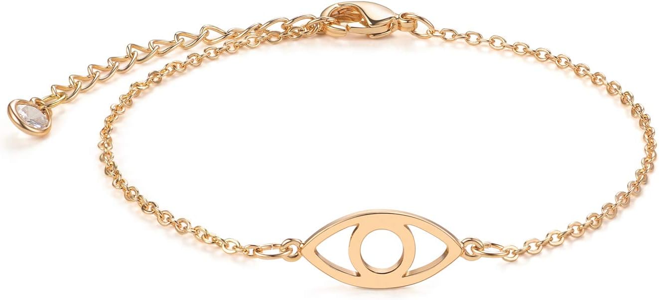 LOYATA Gold Bracelet Gold 14K Gold Filled Dainty Chain Simple Jewelry Gift for Women