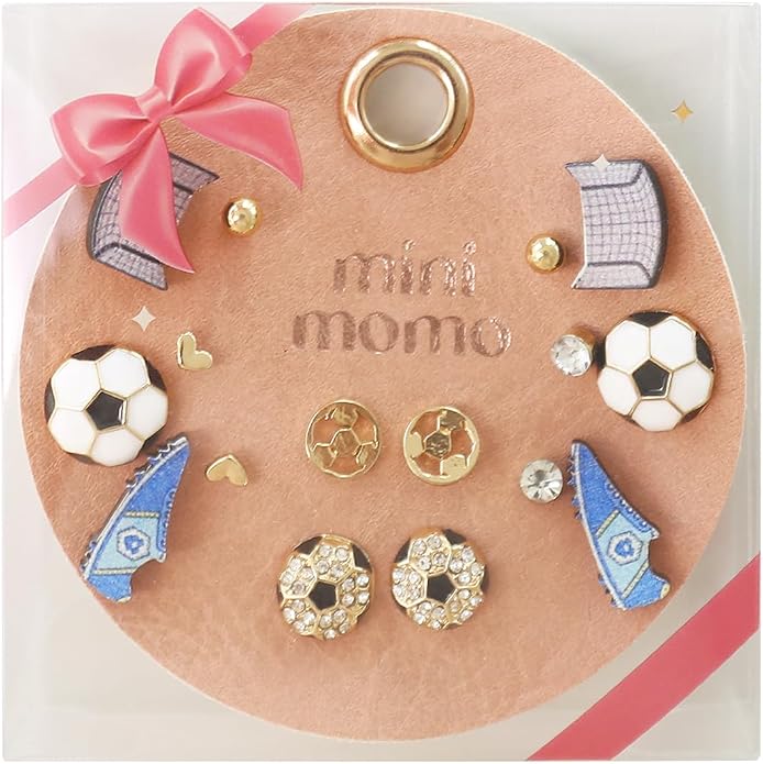 Sports Earring Set for Women Multi Pairs Assorted Multipack - Stud Earrings Jewelry Gift for Sports Mom Football, Baseball, Basketball, Soccer Team