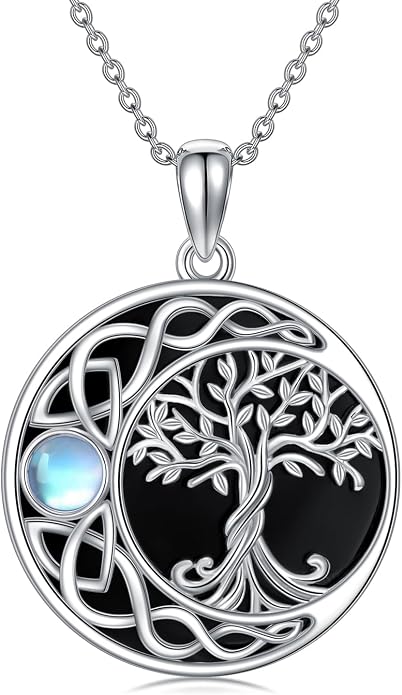 WINNICACA Tree of Life Gifts for Women 925 Sterling Silver Tree of Life Celtic Pendant Necklace Family Irish Jewelry Gifts for Women Wife Girlfriend Anniversary Birthday Gift