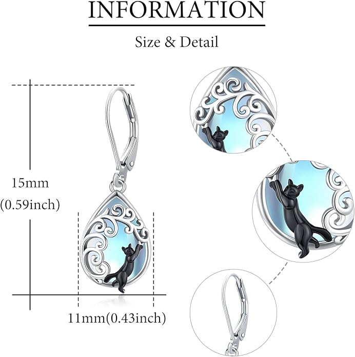 Aniu Tree of Life Earrings for Women Turquoise Malachite Teardrop Dangle Earrings for Women Sterling Silver Anniversary Birthday Drop Dangle Earrings Jewelry Gifts