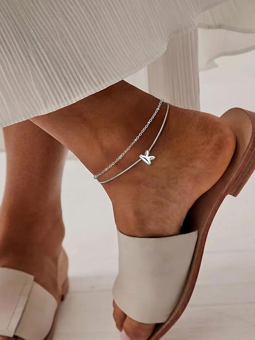 ChainsProMax Initial Ankle Bracelets for Women, Waterproof Anklets Bracelet Adjustable Summer Beach Women Foot Jewelry, Stainless Steel/Gold Plated-Send Gift Box/Letter A-Z