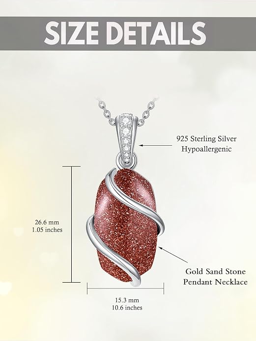 HPQQ Necklace for Women 925 Sterling Silver Dainty Gemstone Pendant Fine Jewelry Birthday Mothers Day Gifts for Mom Wife Her