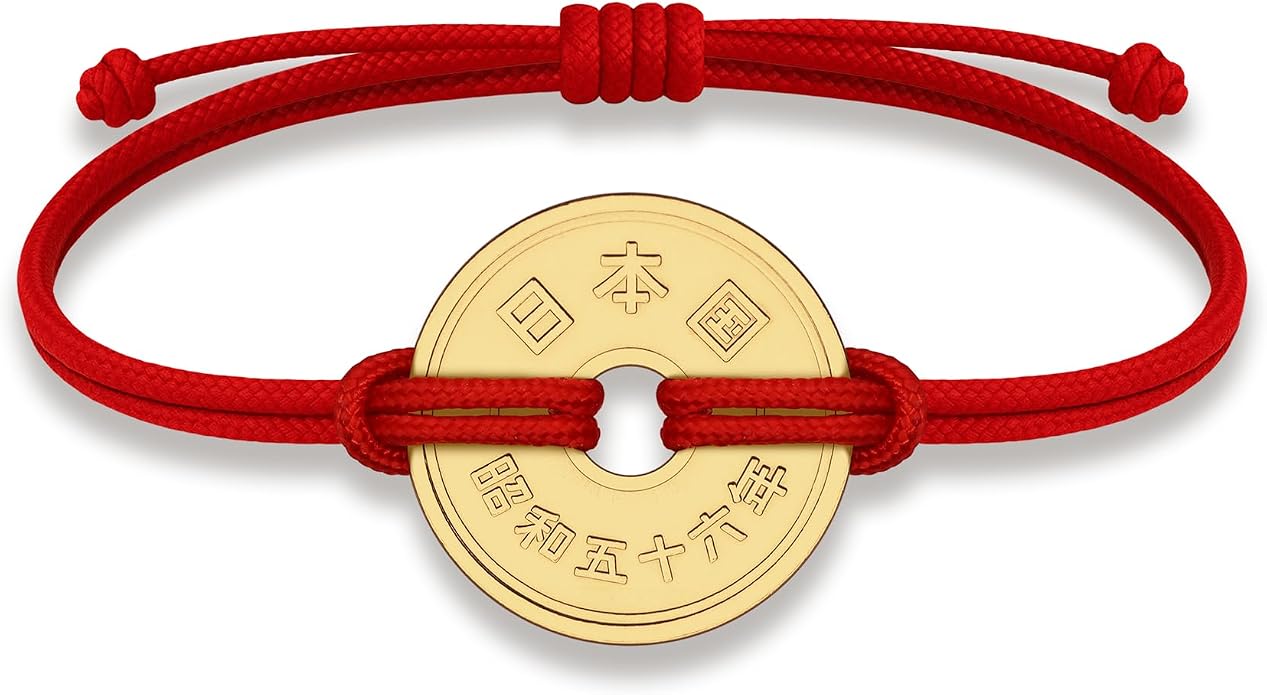 HOBBY OF KINGS Good Luck Coin Bracelet | 18k Gold Plated Wristband | Handmade Jewelry for Collectors and History Lovers