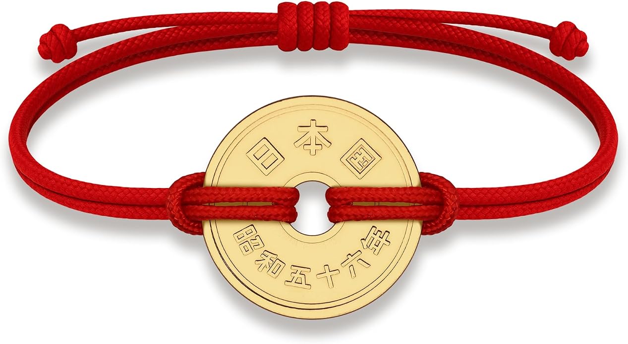 HOBBY OF KINGS Good Luck Coin Bracelet | 18k Gold Plated Wristband | Handmade Jewelry for Collectors and History Lovers
