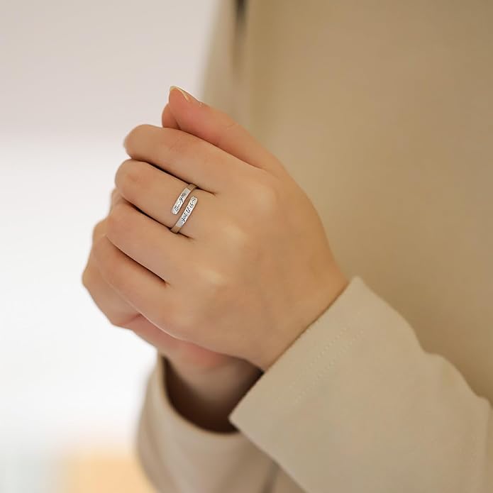 925 Sterling Silver Inspirational Rings for Women Hope Rings Encouragement Jewelry