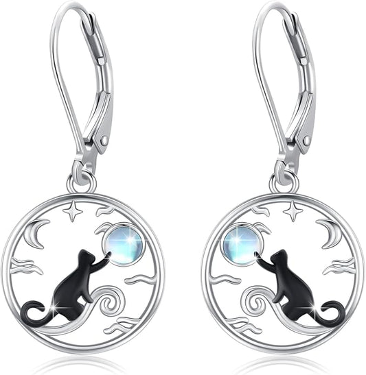 Butterfly/Cardinal/Rabbit/Frog/Turtle/Dragonfly/Flamingo/Mermaid/Hummingbird/Robin/Raven/Owl/Whale/Cat Earrings S925 Sterling Silver Animal Jewelry Gifts for Birthday Christmas