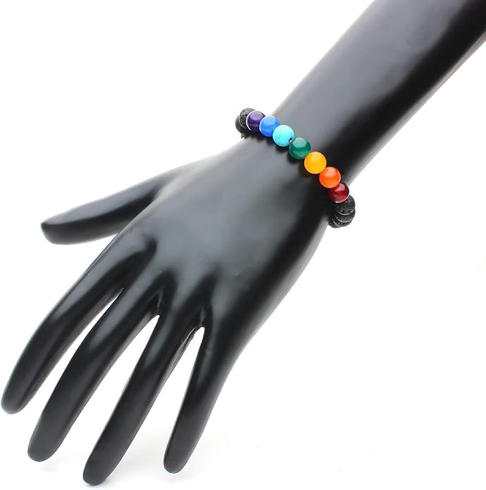 Arihant Gems And Jewels Reiki/Yoga Healing Crystal Stretchable Bracelet,100% Natural And Certified, Astrological Gemstone, Unisex Both For Men & Women - (8 Mm)