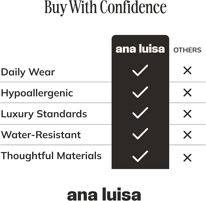 Ana Luisa Gold Rings for Women - 14K Gold Plated Rings for Women Non Tarnish - Trendy Stacking Ring for Daily Wear - Twisted, Heart, Eternity Ring Styles - Hypoallergenic & Water-Resistant Jewelry