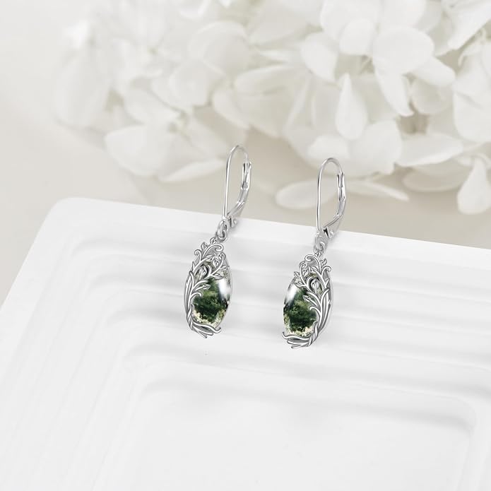 Celtic Filigree Earrings for Women Gemstone Jewelry Gifts