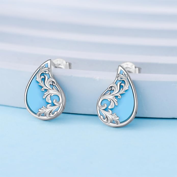 PROESS Sword/Lotus/Hummingbird/Squirrel/Cow Earrings Skull Stud Earrings 925 Sterling Silver Earrings Birthday Christmas Jewelry Gifts for Women Men