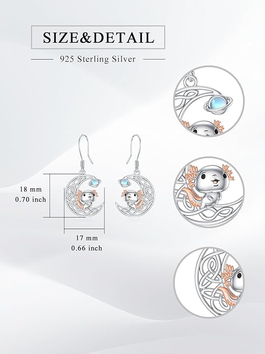 Seiyang Dangle Earrings 925 Sterling Silver Animal/American Flag/Turquoise Dangle Drop Earrings Jewelry Gifts for Women
