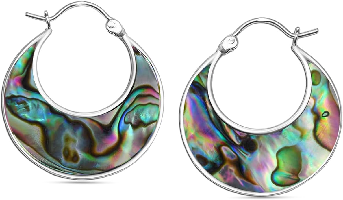 LeCalla 925 Sterling Silver Hoops Earrings | Hollow-Puff Shrimp Earring Hoops | Women's Gold-Plated Jewelry | Lightweight Electroforming Hoop Earring Jewelry for Birthday