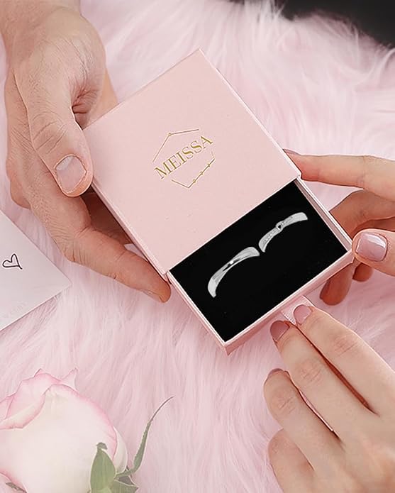 Meissa 925 Sterling Silver Celtic Knot Ring for Couples 2 Pcs Couple Rings Handmade Matching Promise Rings Rings Size Adjustable Bridal Jewelry