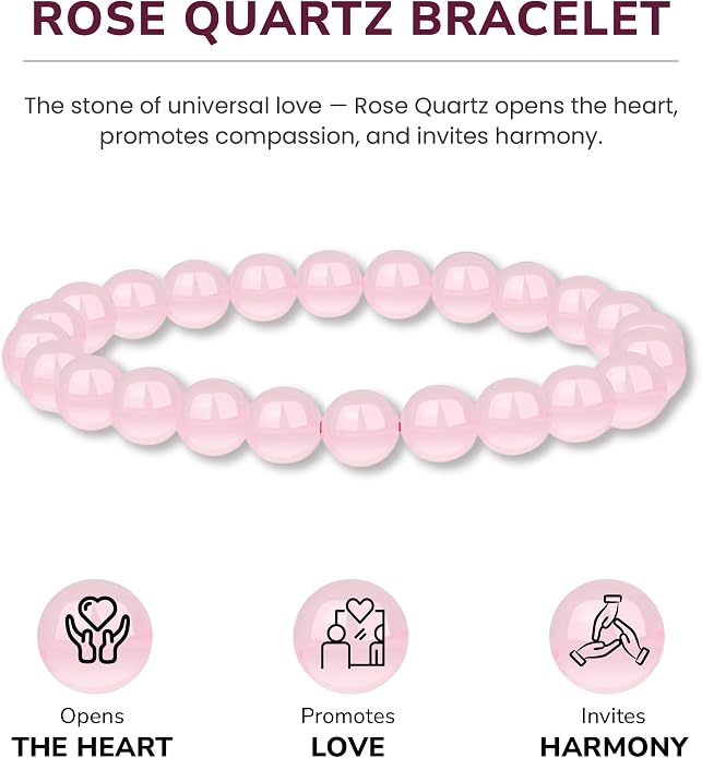 Crystal Vibe - Healing Crystal Bracelet for Women & Men | Natural Gemstone Bead Bracelet | Adjustable Handmade Energy Stone Bracelet | Bracelet for Meditation, Yoga & Daily Wear | Multiple Types