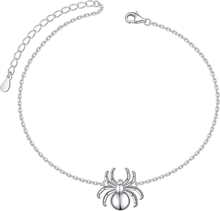 Alphm Anklet for Women S925 Sterling Silver Adjustable Foot Evil Eye Starfish Heart Bead Butterfly Celtic Knot Cross Multilayer Layered Ankle Bracelet Jewelry